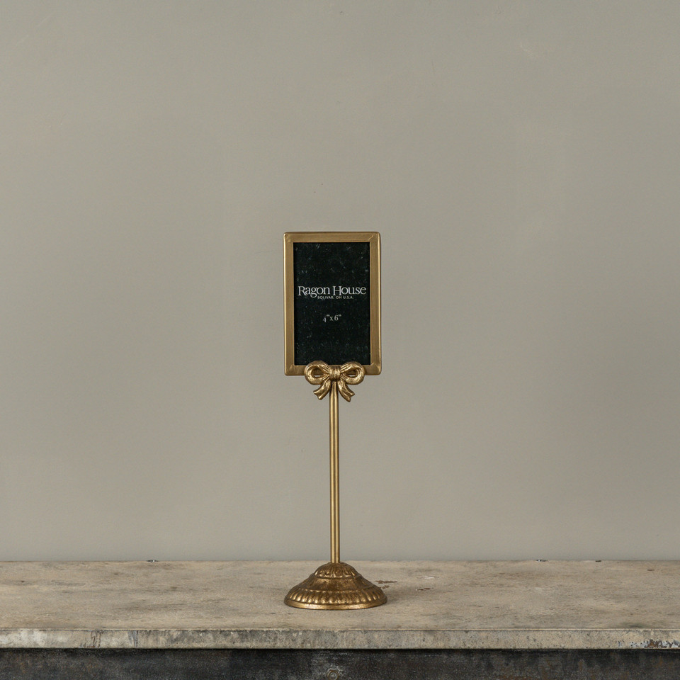 4" X 6" GOLD FRAME TABLETOP STAND