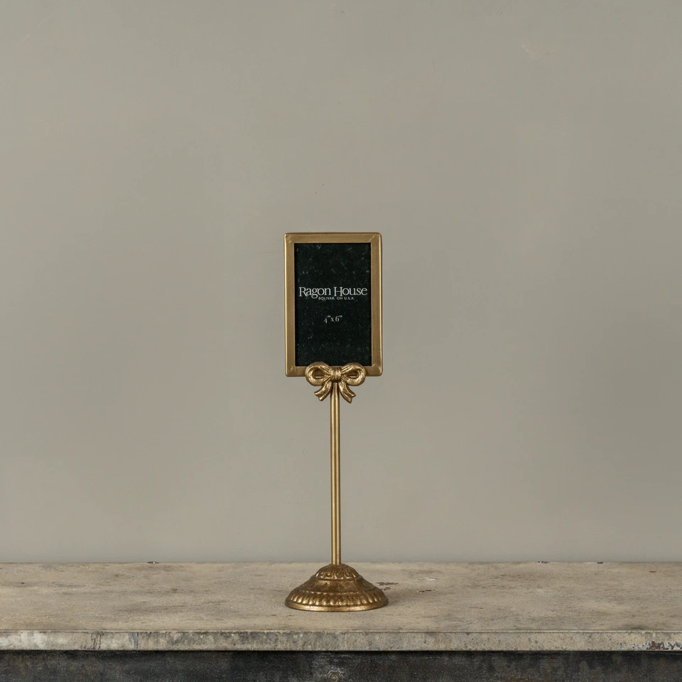 4" X 6" GOLD FRAME TABLETOP STAND