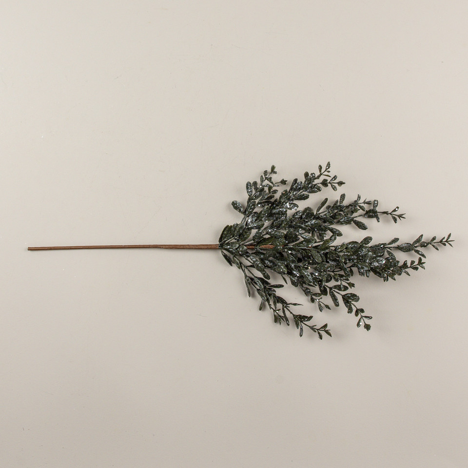 28" GLITTERED RUSCUS SPRAY