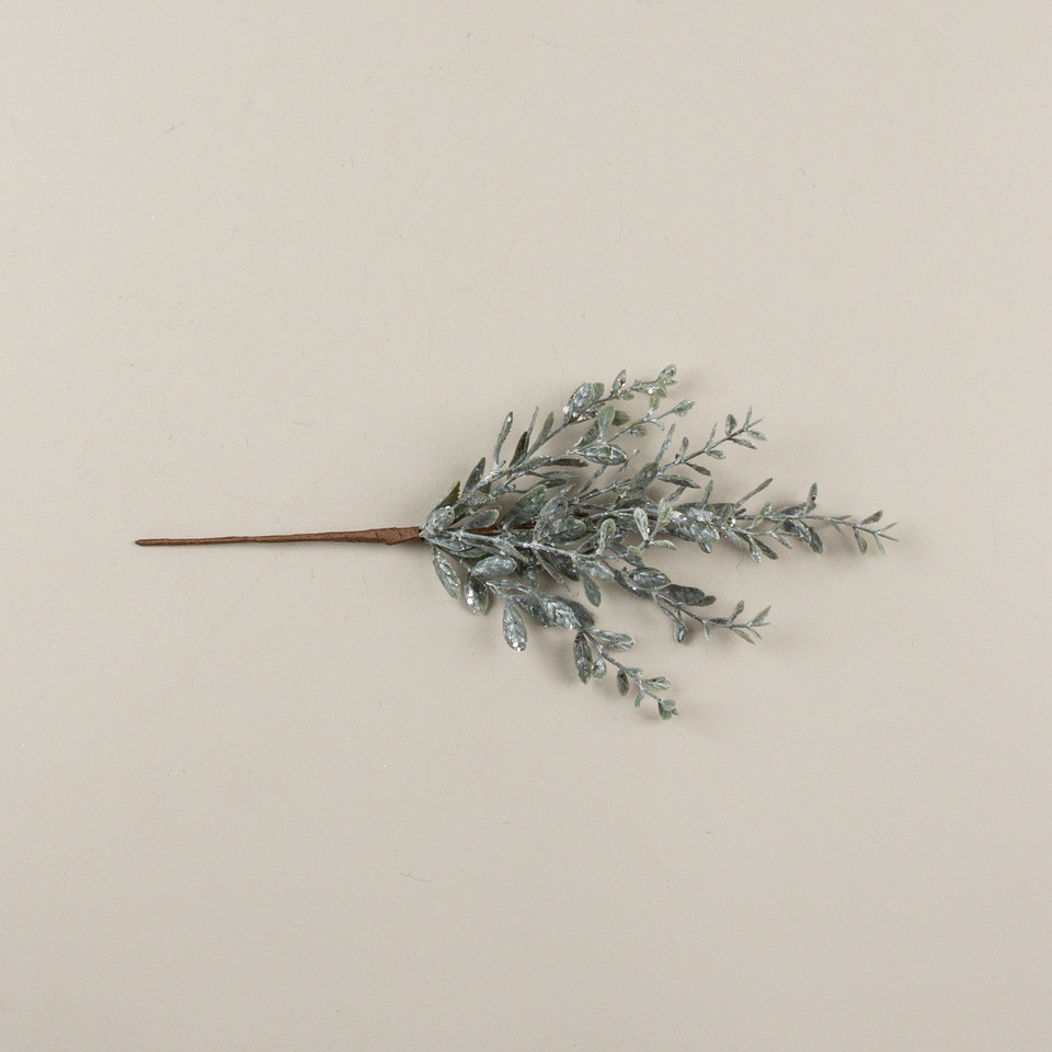 16" GLITTERED SAGE RUSCUS PICK
