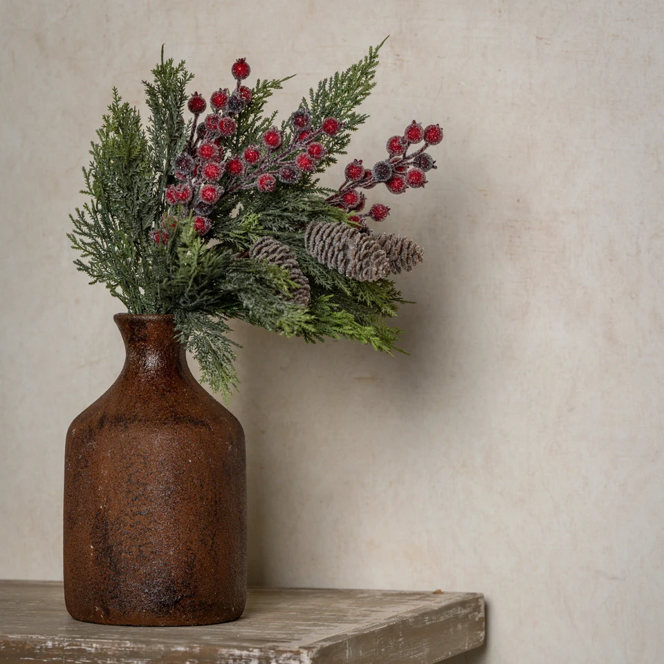 21" CEDAR, PINECONE & RED BERRY BUNDLE