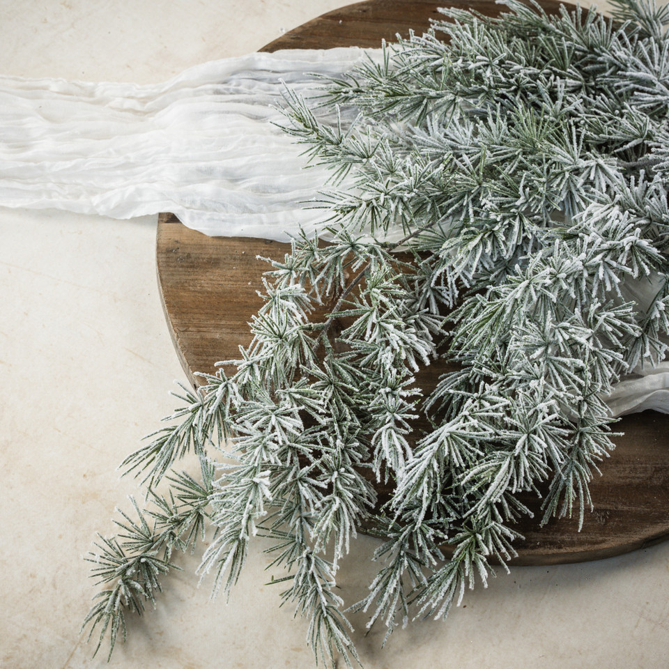 46" SNOWING PINE HANGING SPRAY