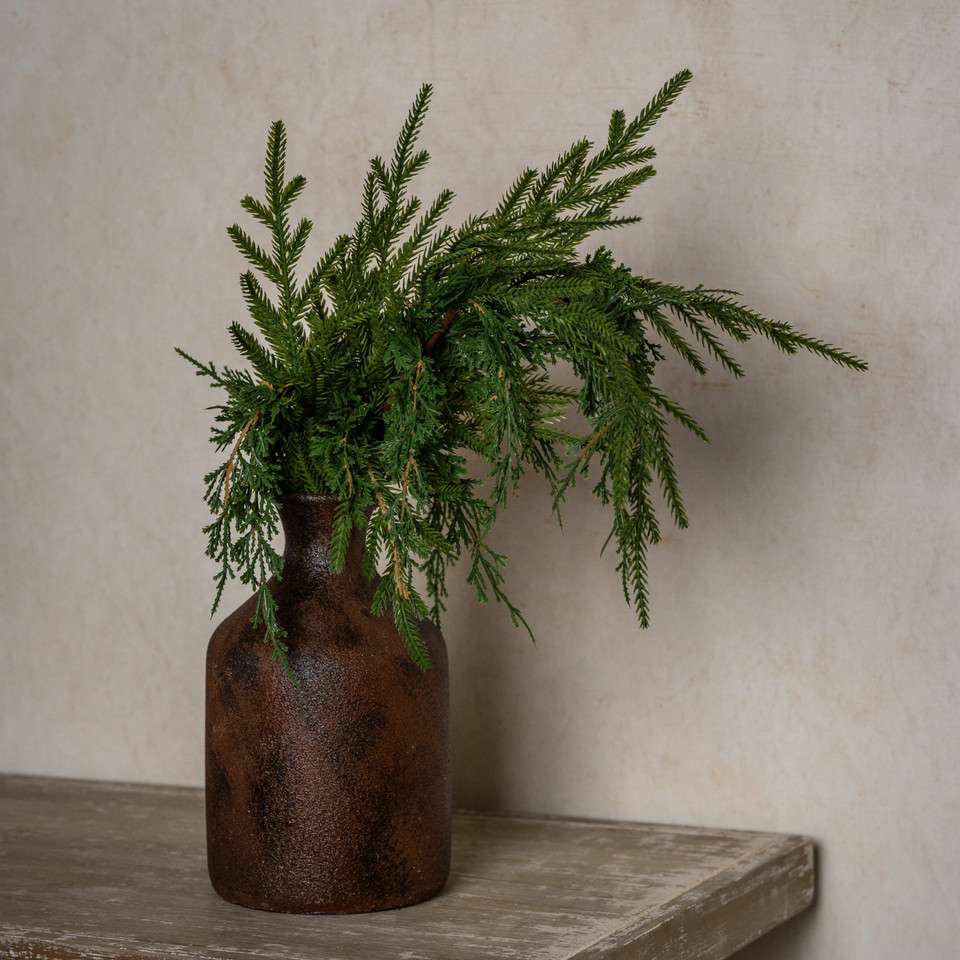 27" SOFT TOUCH CYPRESS & PINE HANGING BUSH