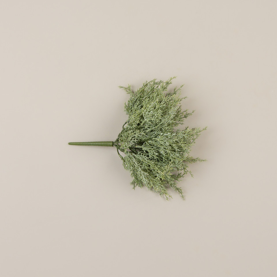 12" GLITTERED JUNIPER BUSH