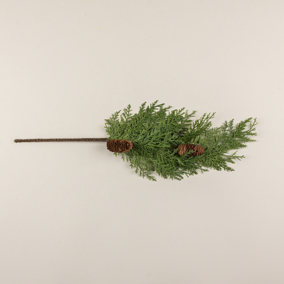 30" CEDAR W/ PINECONE SPRAY