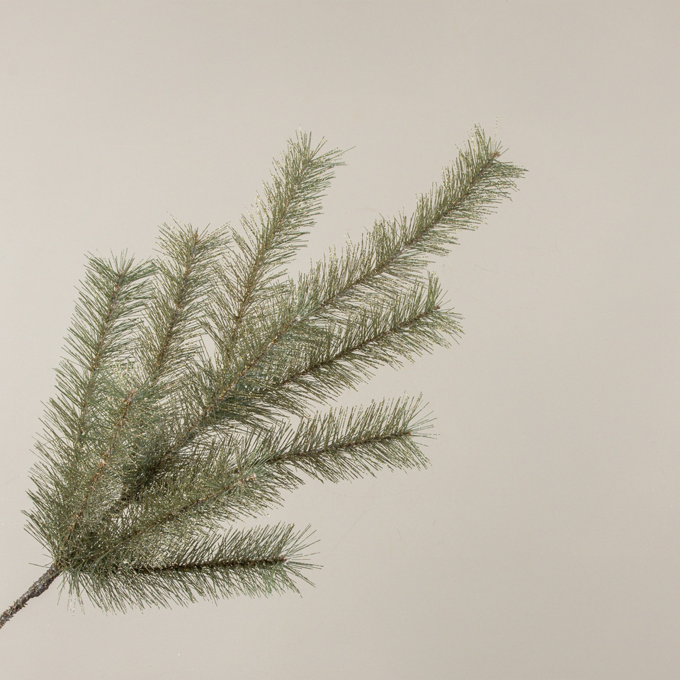 30" GOLD GLITTERED PINE SPRAY