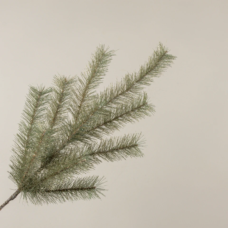30" GOLD GLITTERED PINE SPRAY