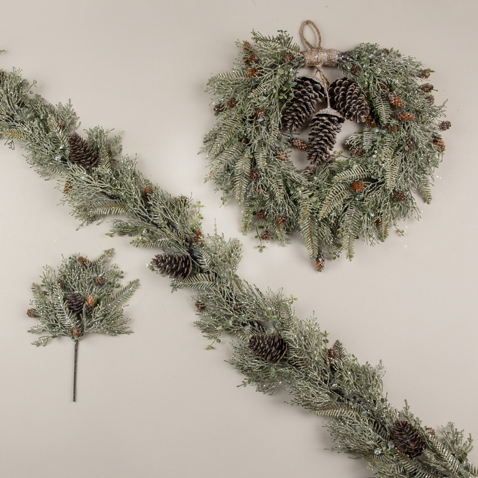 6' CEDAR & MIXED PINE GARLAND