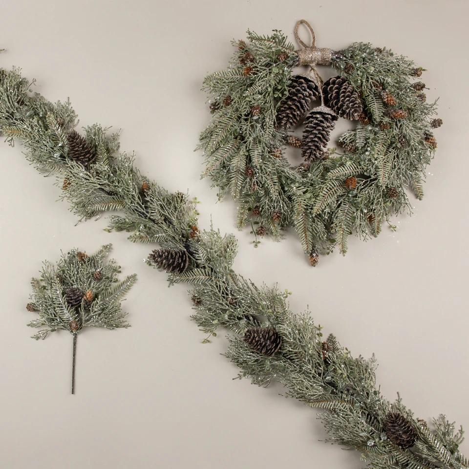 6' CEDAR & MIXED PINE GARLAND