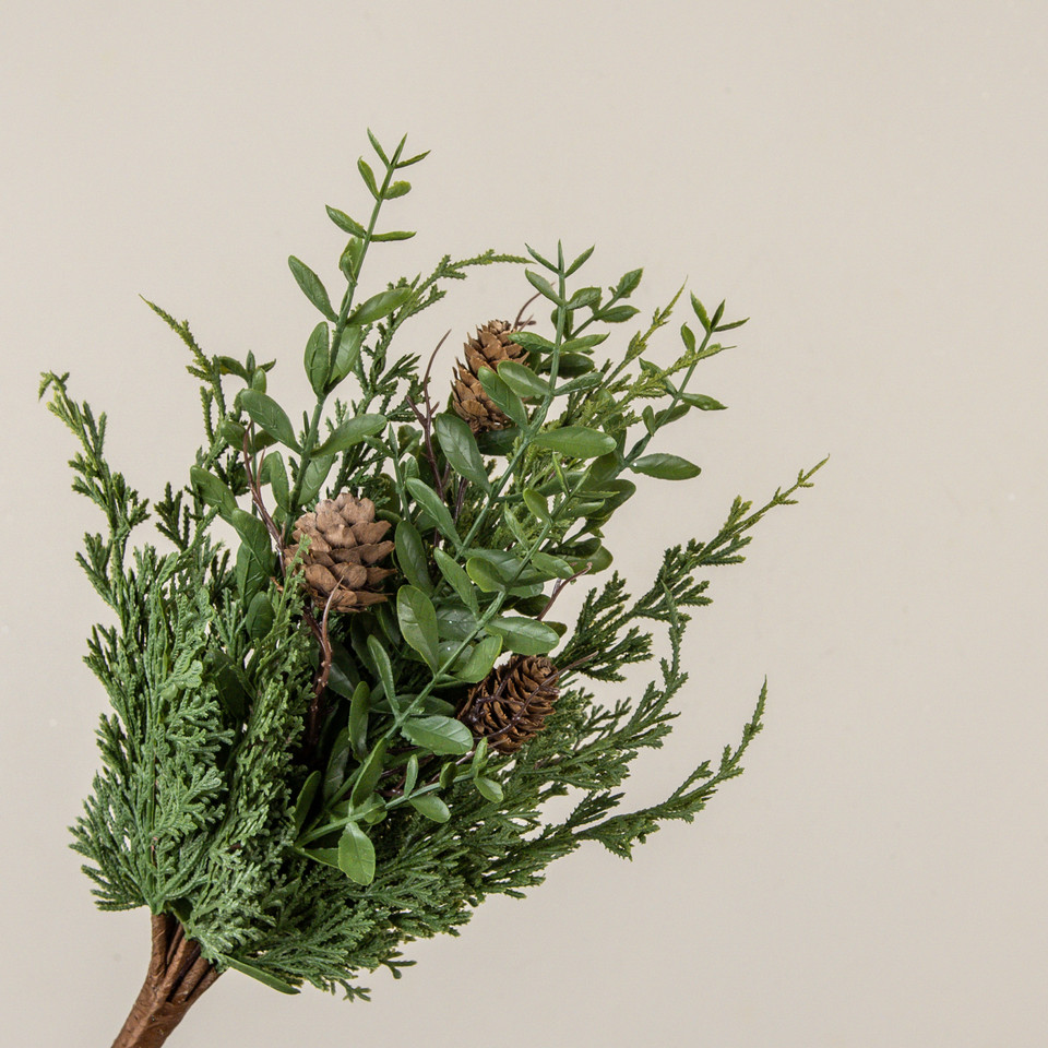 17" CYPRESS & RUSCUS BUSH