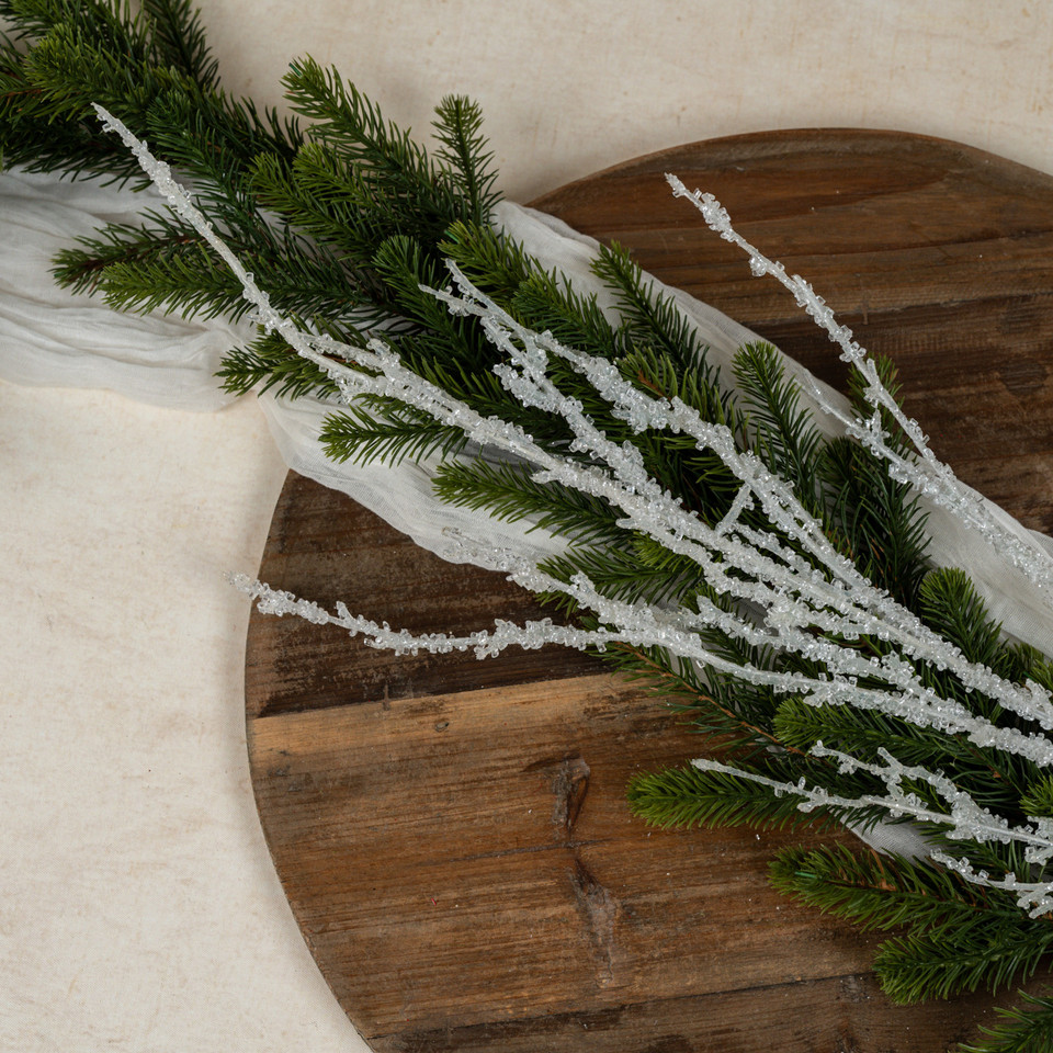 39" ICY TWIG SPRAY