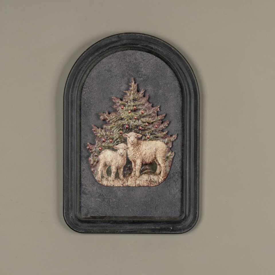 12" SHEEP METAL SIGN