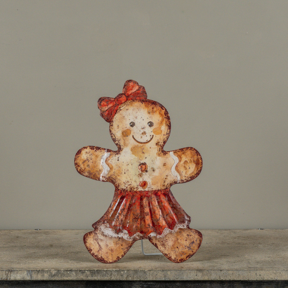 13.5" GINGERBREAD GIRL METAL DUMMY BOARD