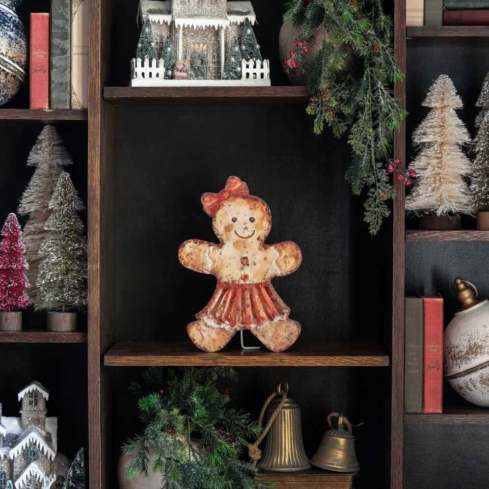 13.5" GINGERBREAD GIRL METAL DUMMY BOARD