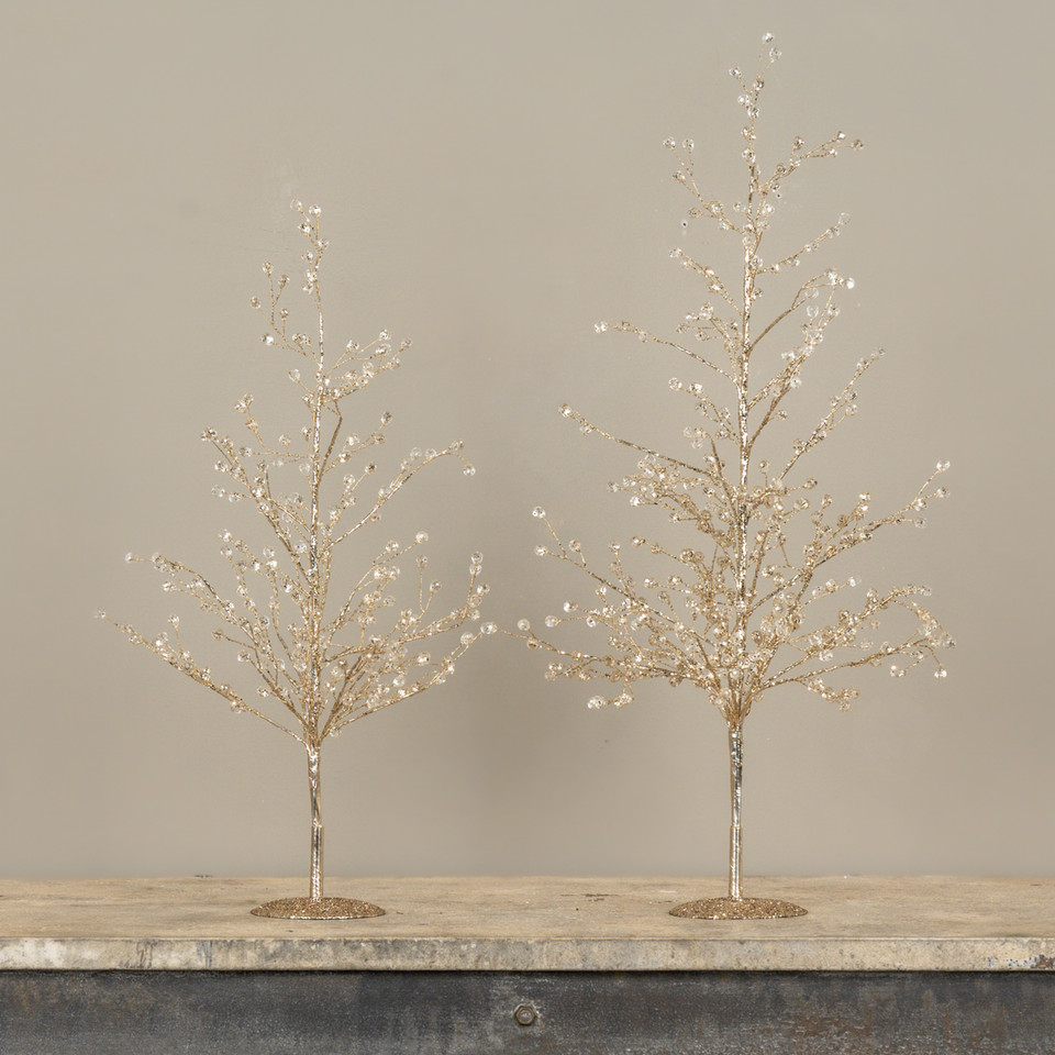 23" GOLD CRYSTAL TREE