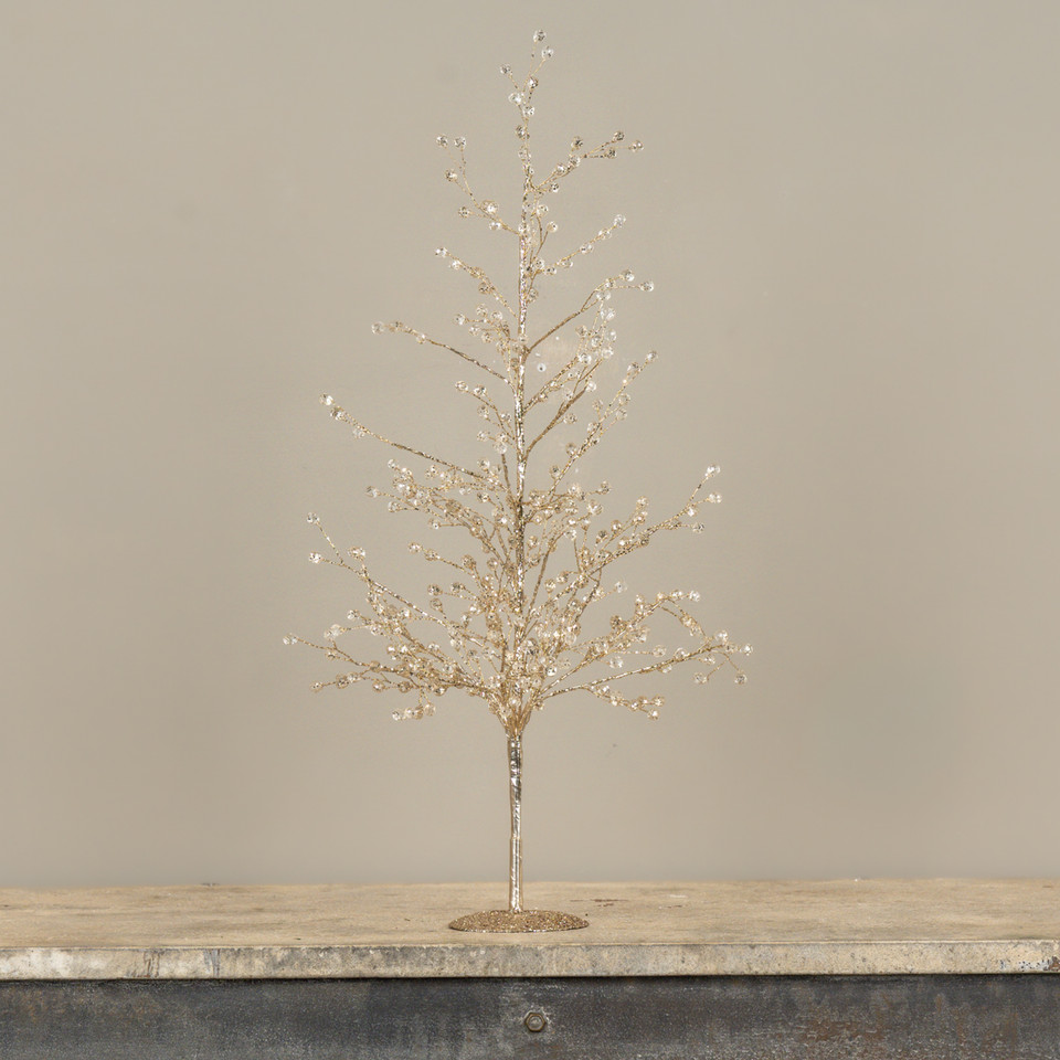 23" GOLD CRYSTAL TREE
