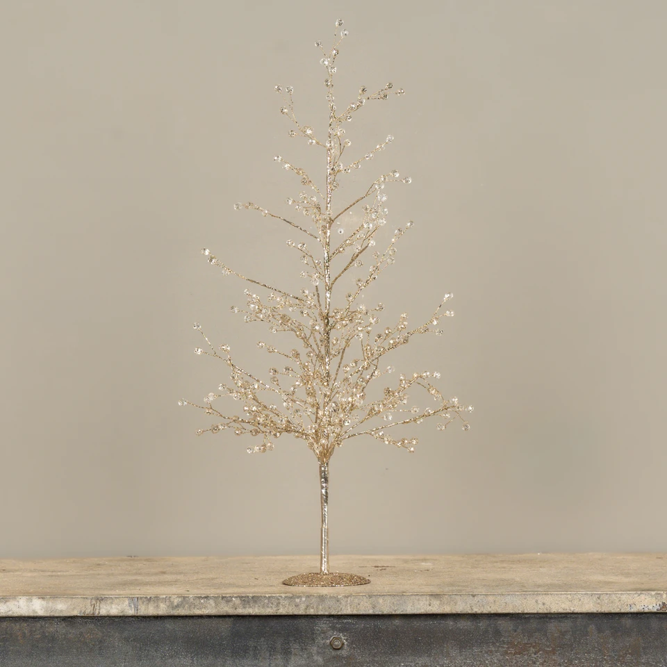 23" GOLD CRYSTAL TREE
