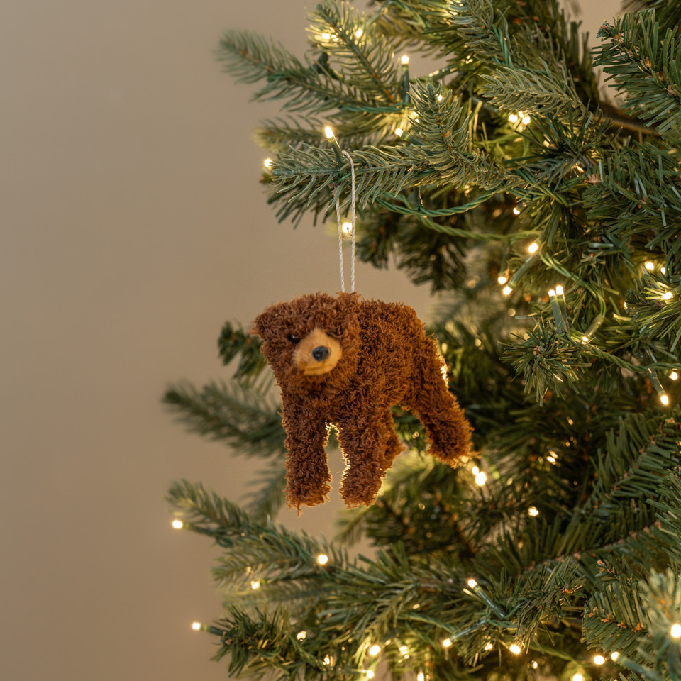 4.25" BROWN BEAR ORNAMENT