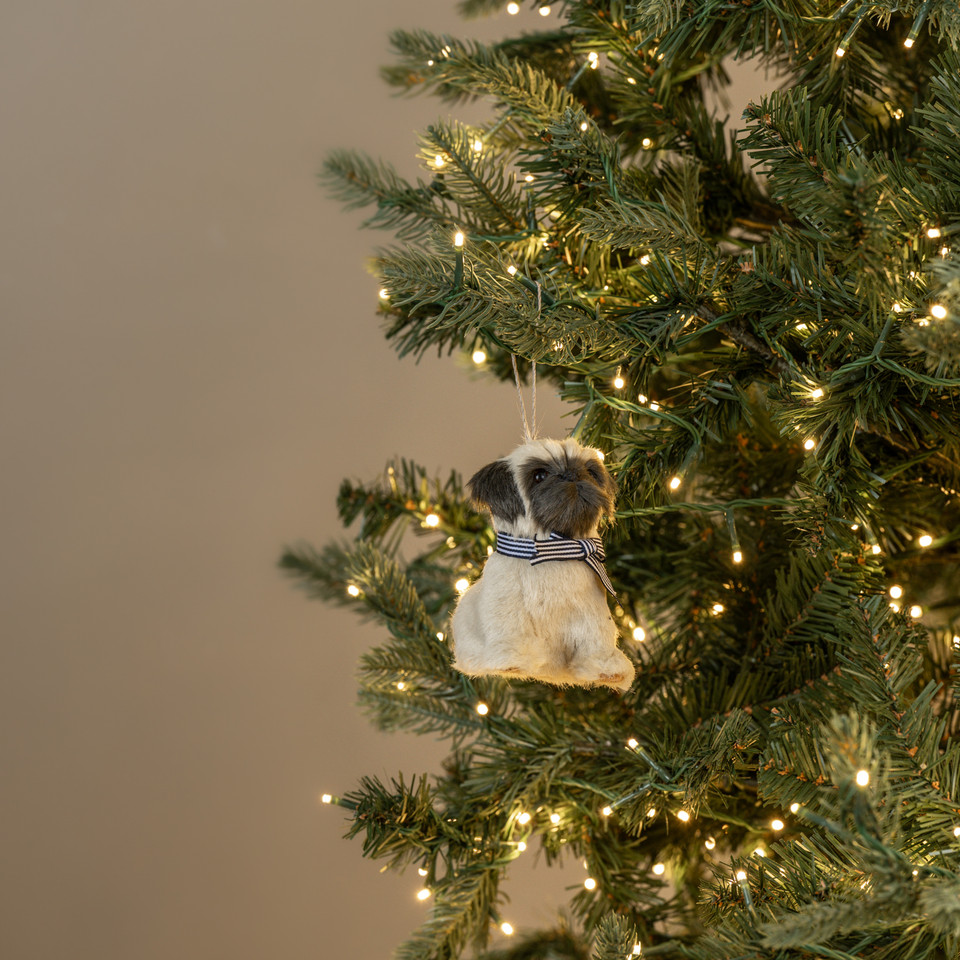 4.25" SITTING PUG ORNAMENT