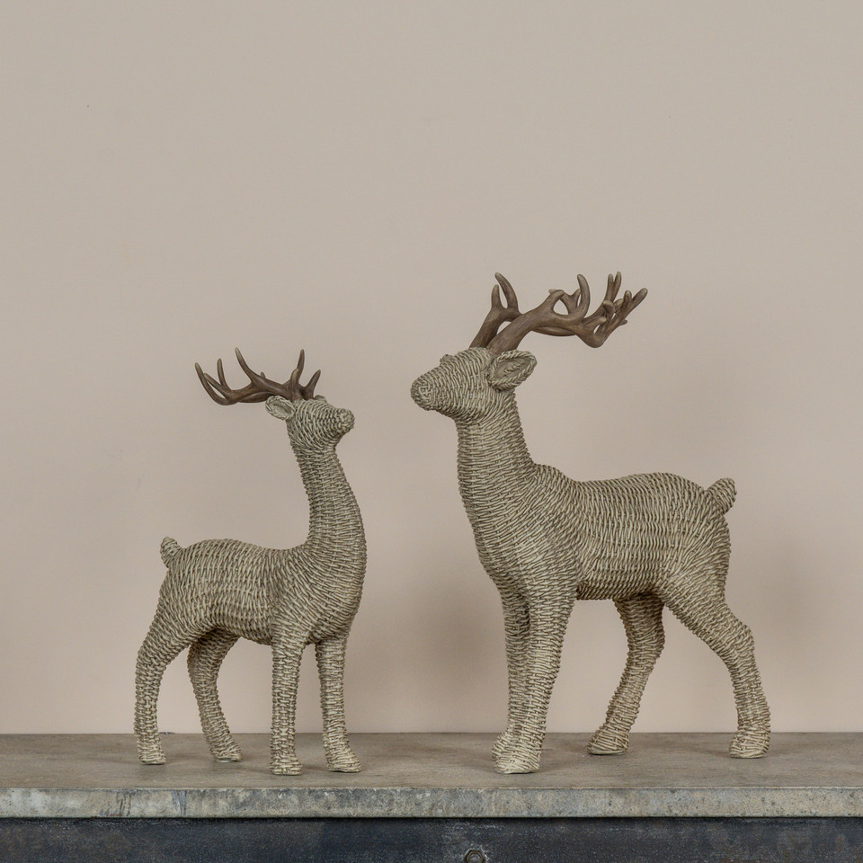 14.75" WOVEN DEER