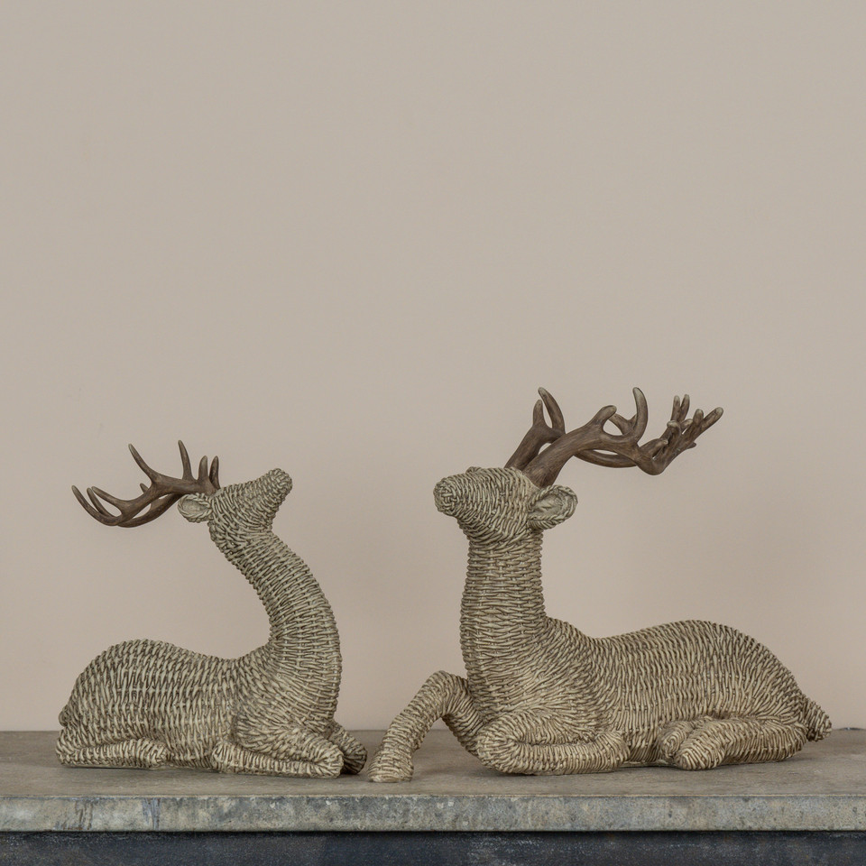 9.25" WOVEN DEER