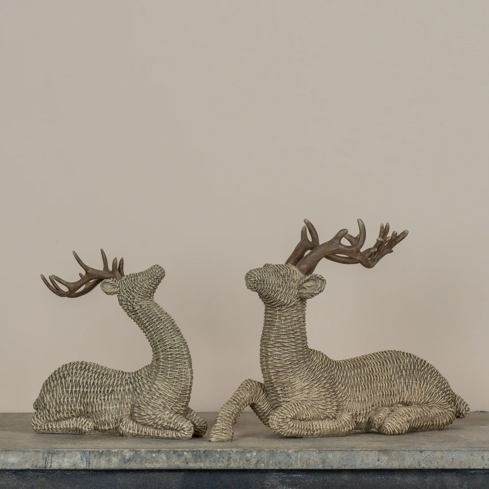 9.25" WOVEN DEER