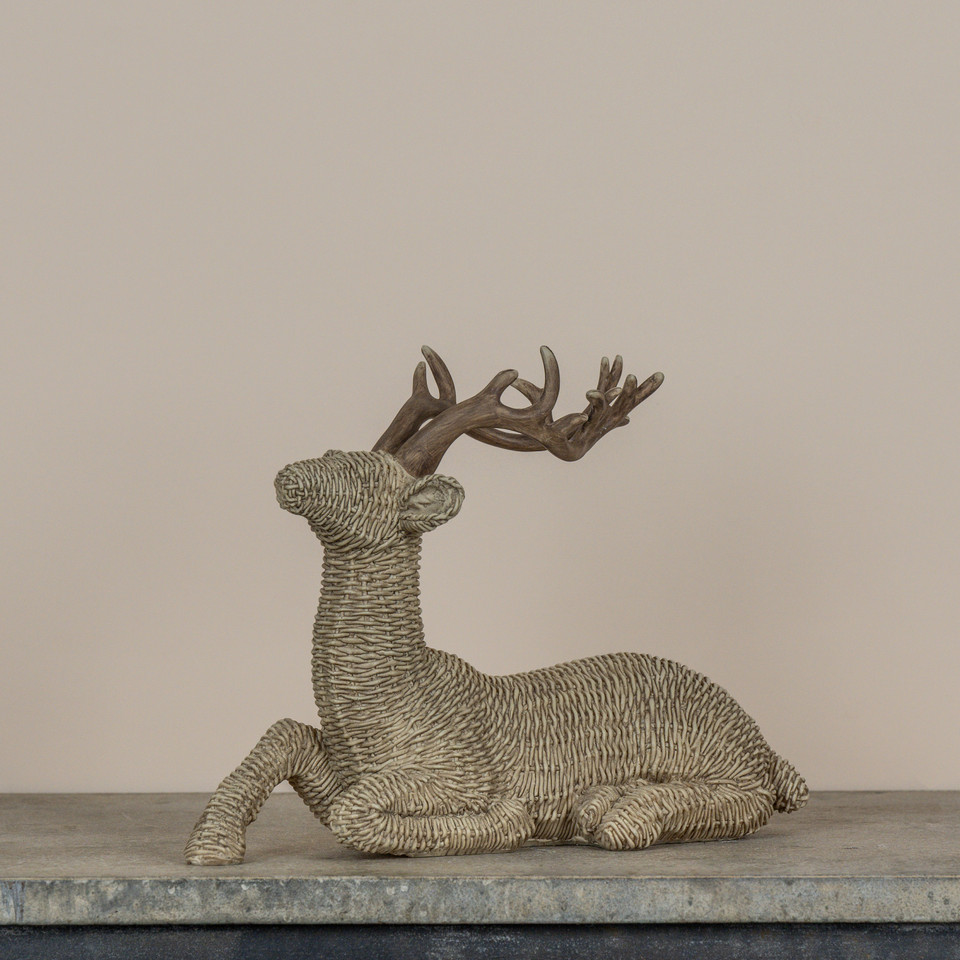 9.25" WOVEN DEER