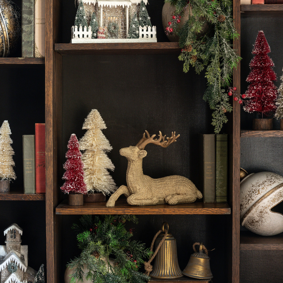 9.25" WOVEN DEER