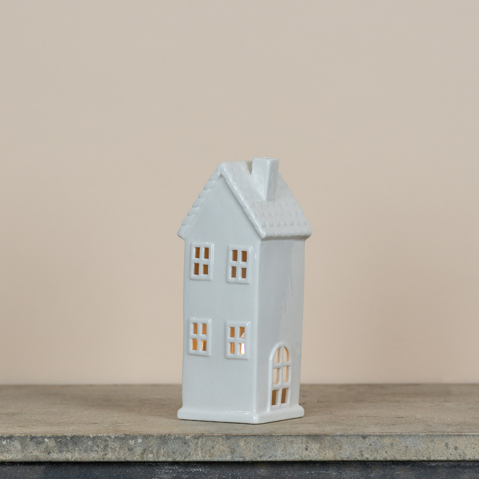 8" CERAMIC TEALIGHT HOUSE