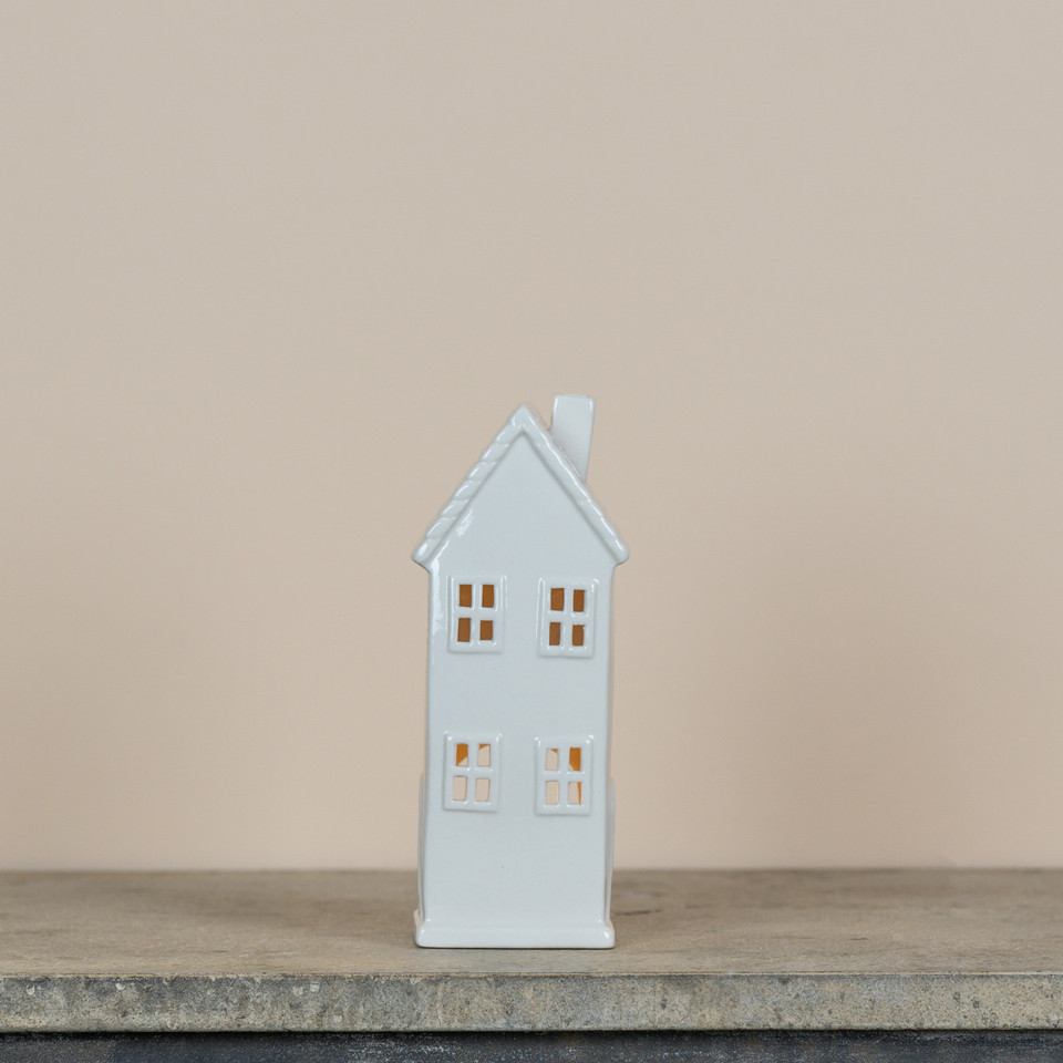 8" CERAMIC TEALIGHT HOUSE