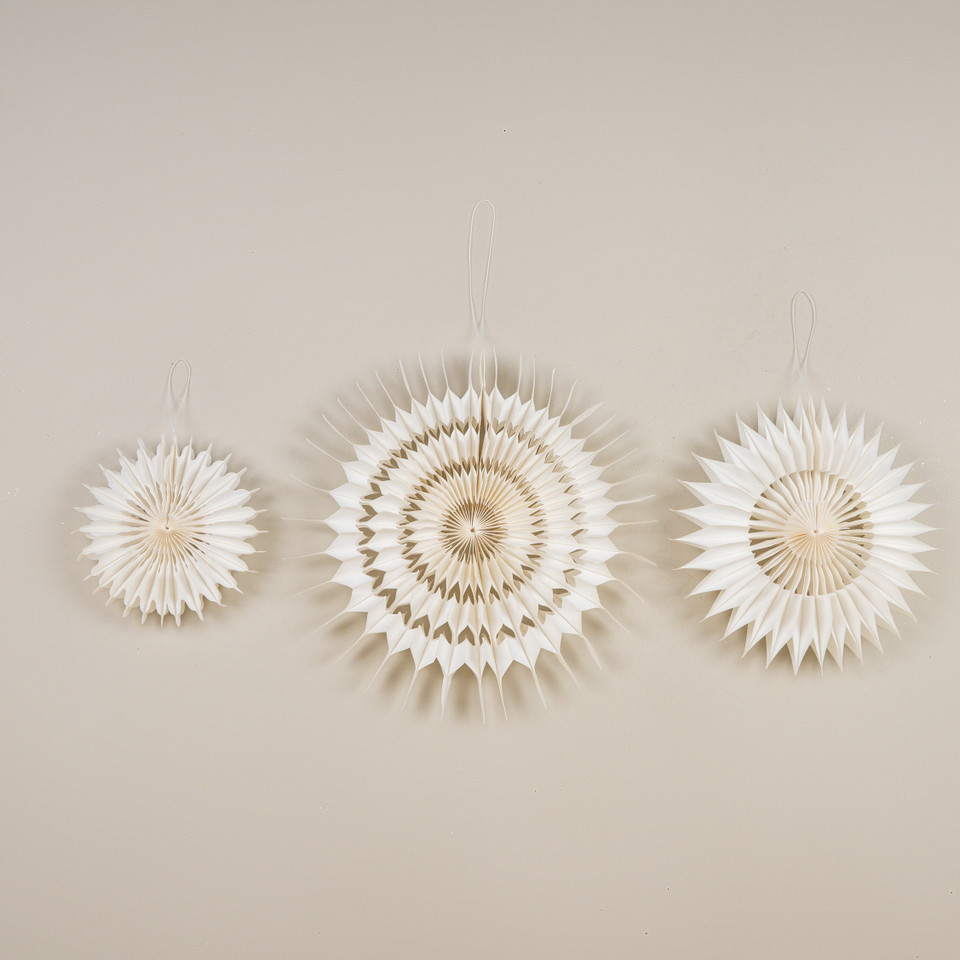 12" WHITE PAPER SNOWFLAKE