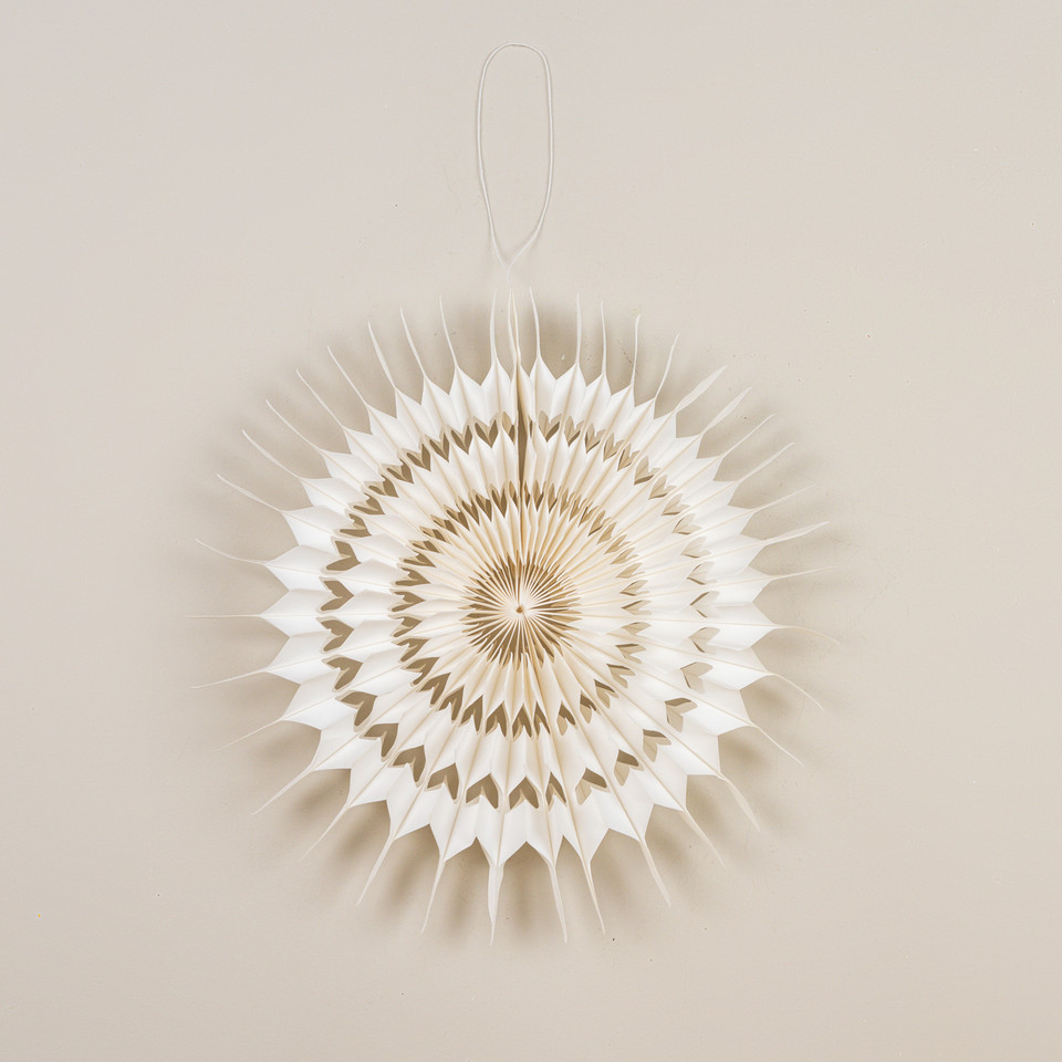 15.5" WHITE PAPER SNOWFLAKE