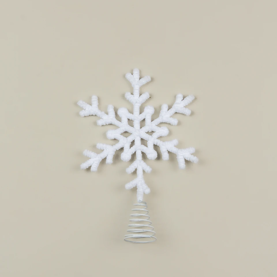 PLUSH SNOWFLAKE TREE TOPPER