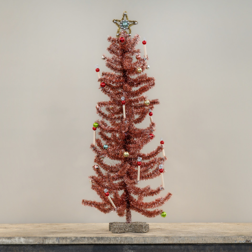 25" PINK FESTIVE TREE