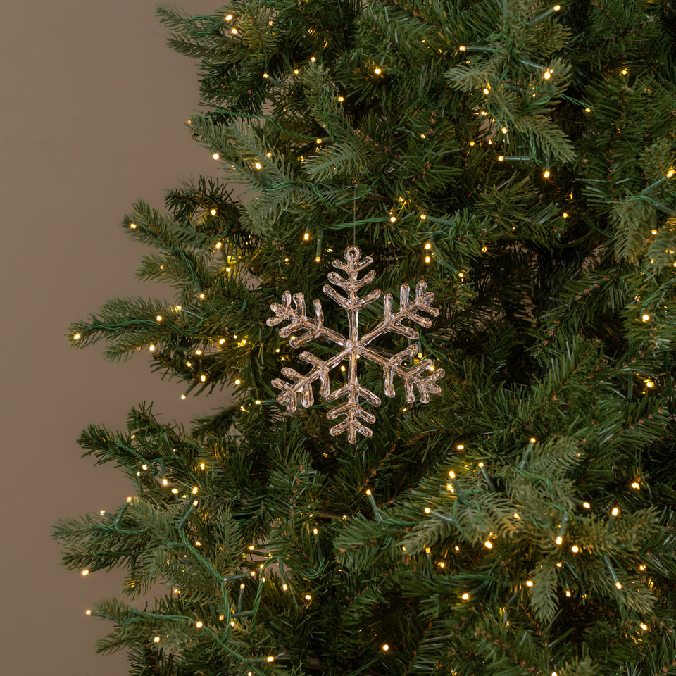6.5" GOLD FUSED SNOWFLAKE ORNAMENT