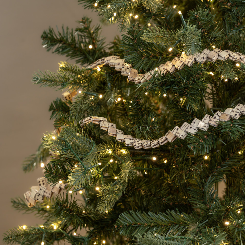 6' FOLDED MUSIC NOTES PAPER GARLAND