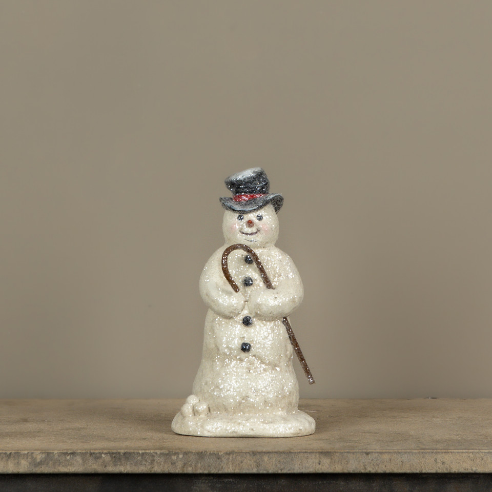 10" SNOWMAN W/ CANE