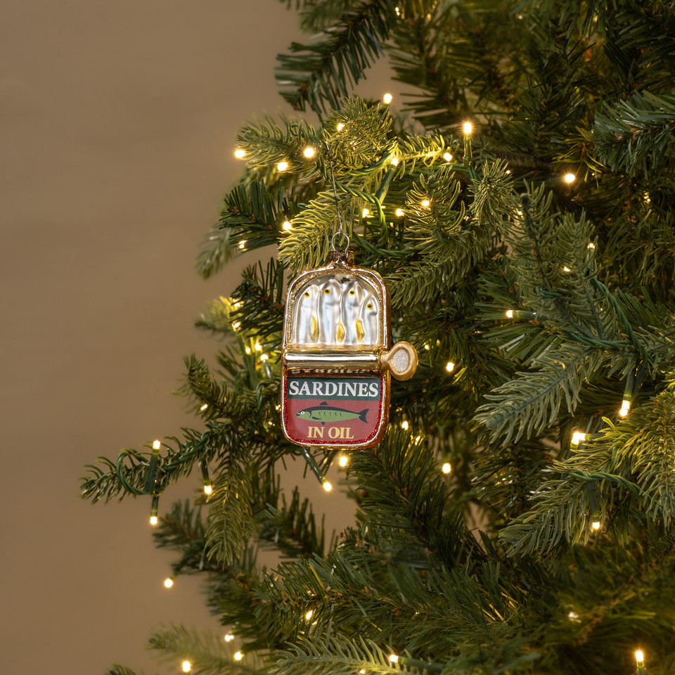 HALF OPEN CAN OF SARDINES ORNAMENT