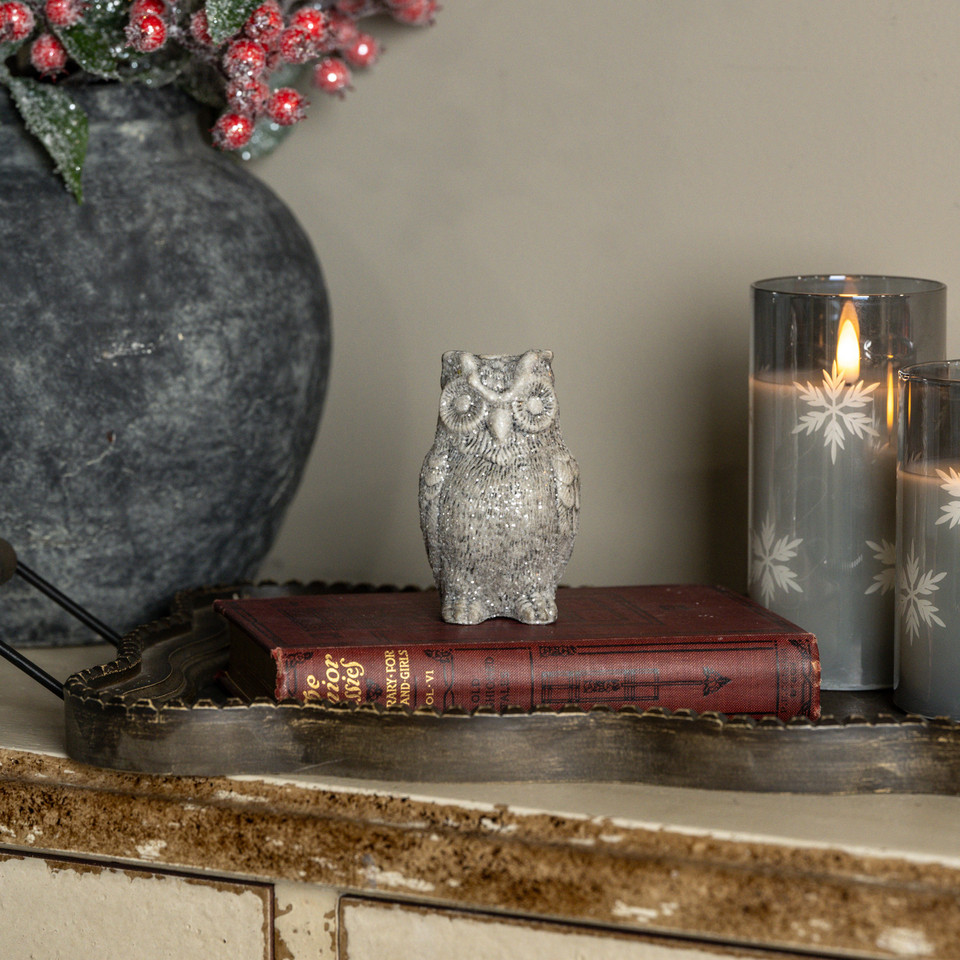 GLITTERY SMALL OWL