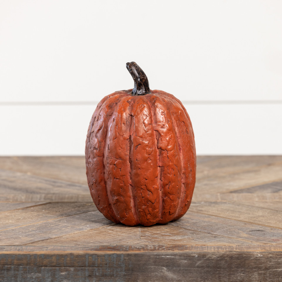 14" ORANGE TALL PUMPKIN