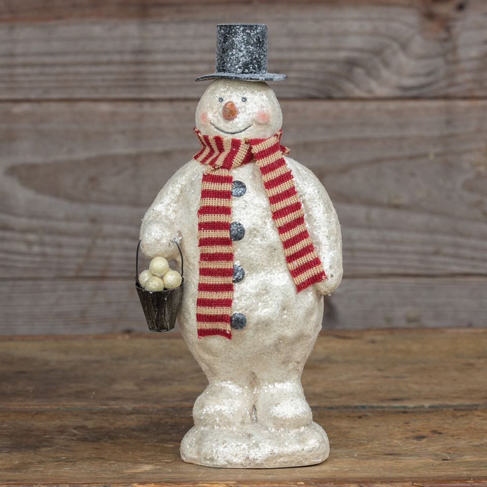 SNOWMAN WITH BUCKET