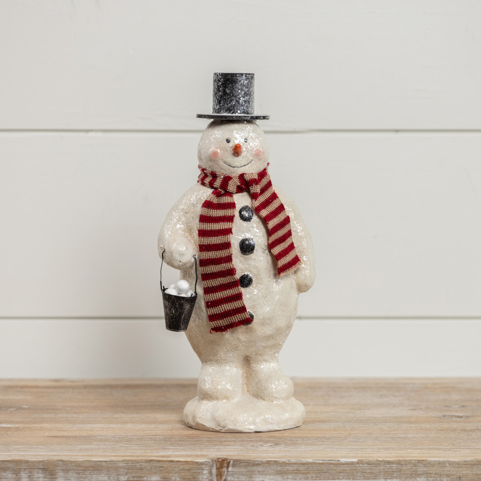 SNOWMAN WITH BUCKET