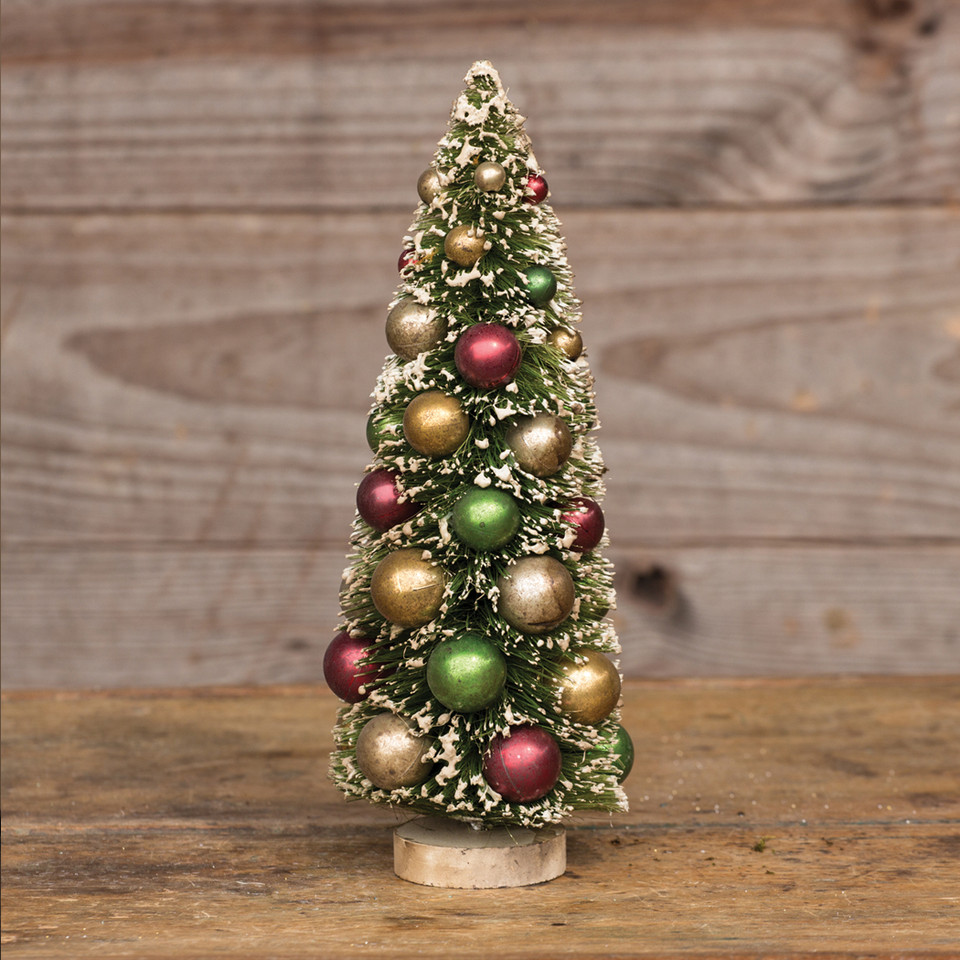 10" MULTI COLOR BEAD BOTTLEBRUSH TREE