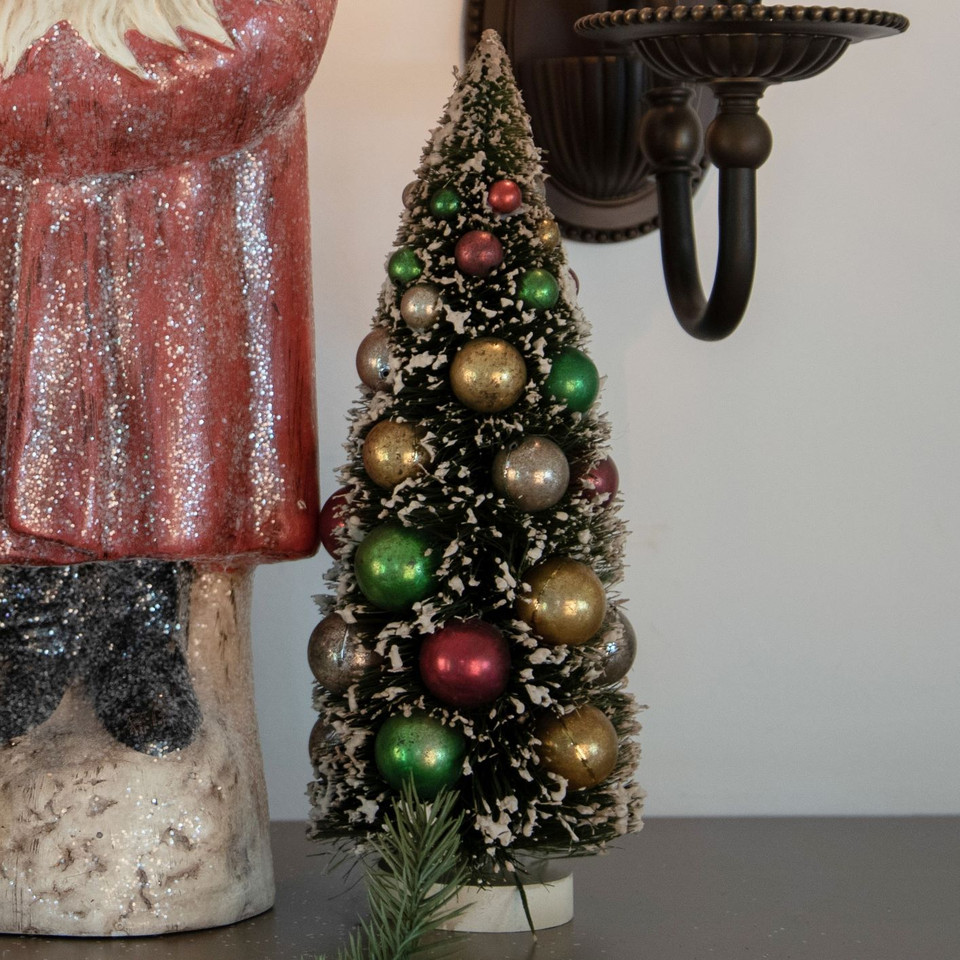 12"  MULTI COLOR BEAD BOTTLEBRUSH TREE