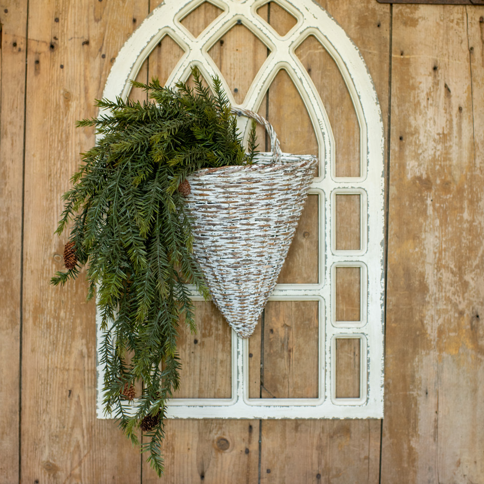 34" DRAPING PINE BUSH WITH PINECONES