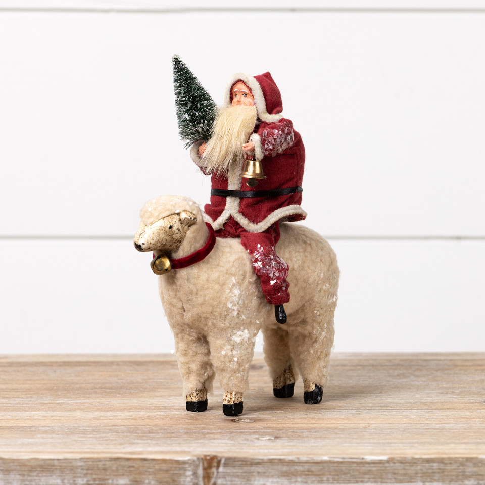 SANTA ON SHEEP