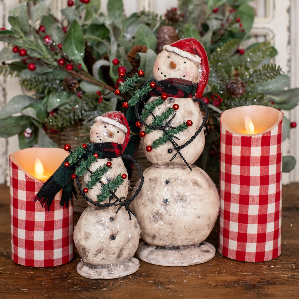 10.5" SNOWMAN W/ PENCIL TREE