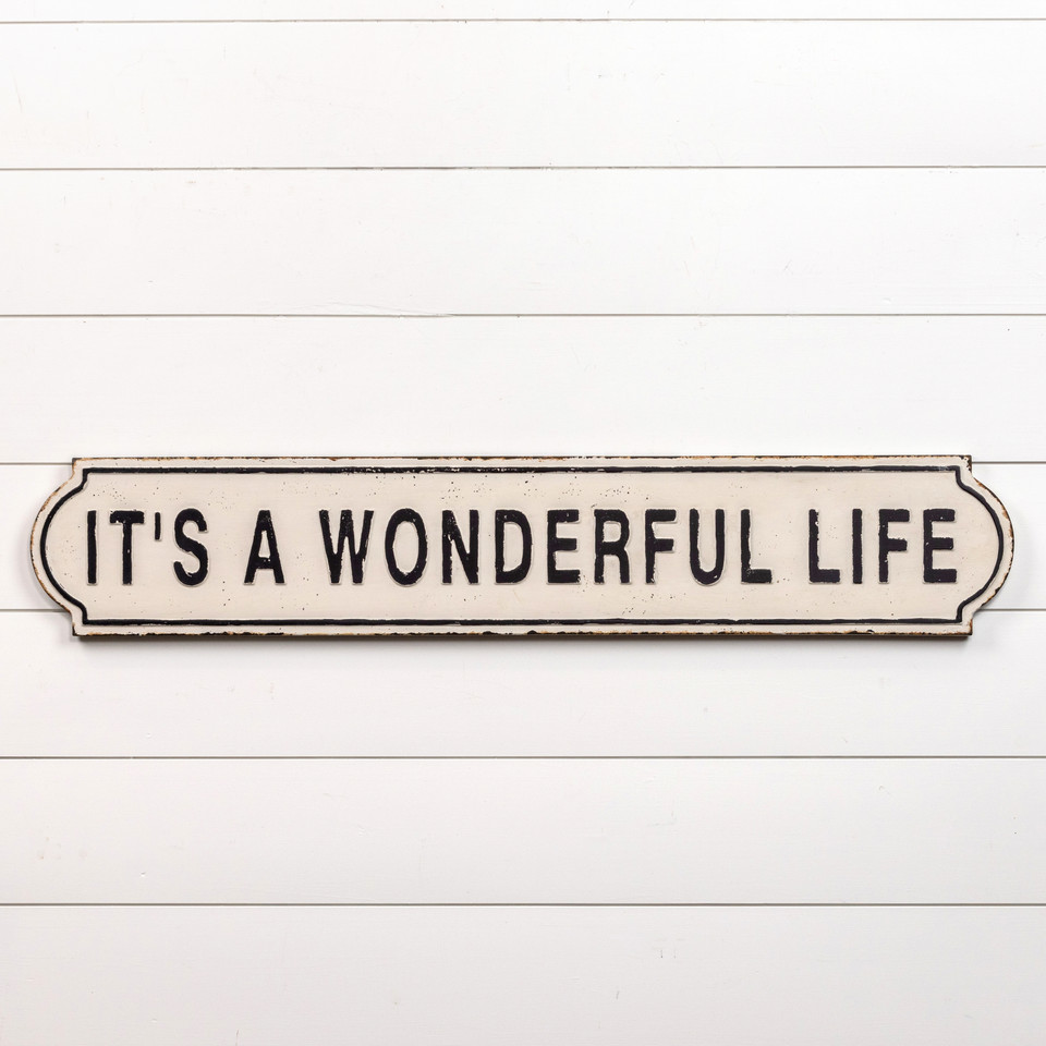 44" IT'S A WONDERFUL LIFE SIGN