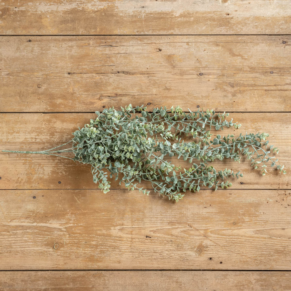 33" WHITEWASH GREEN EUCALYPTUS HANGING BUSH