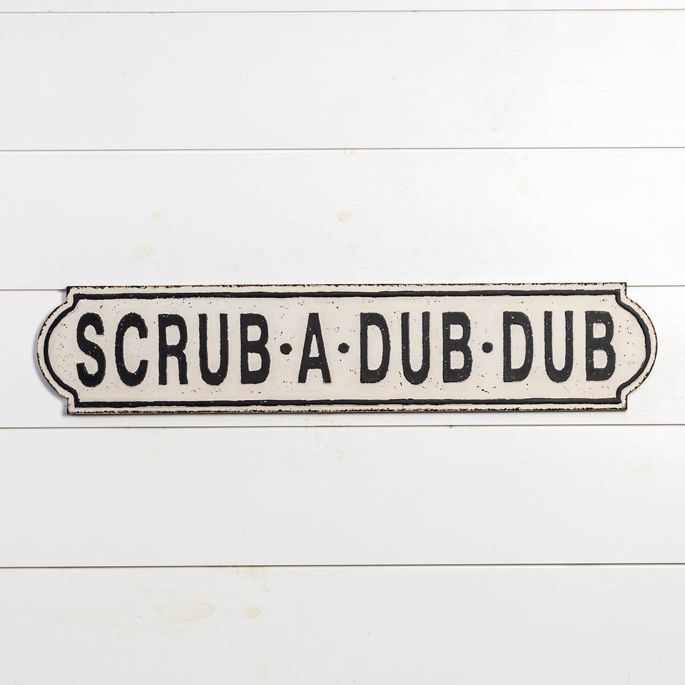 SCRUB-A-DUB SIGN